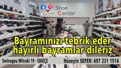 "SHOE CENTER" ailesi Kurban Bayramınızı kutlar 