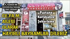 CE.FA.M Pastanesi Kurban Bayramınızı tebrik eder