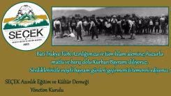 SEÇEK Derneği Yönetimi bayramınızı kutlar