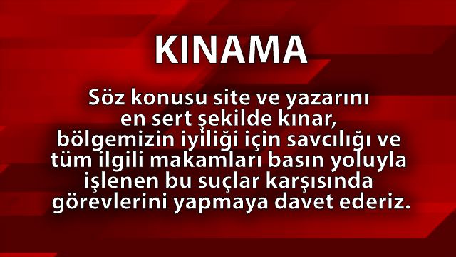Azınlık siyasetçileri ve dernek yöneticilerinden kınama