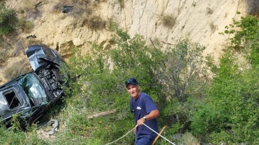 İnsan taciri Yeniköy - Dündarlı yolunda kaza yaptı 