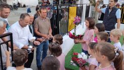 Kızılağaç köyü de çocuk parkına kavuştu