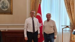 Ahmet Hacıosman Türkiye’nin Atina Büyükelçisi Özügergin’i ziyaret etti