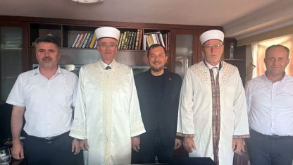İskeçe Müftüsü Mustafa Trampa önemli misafirleri ağırladı