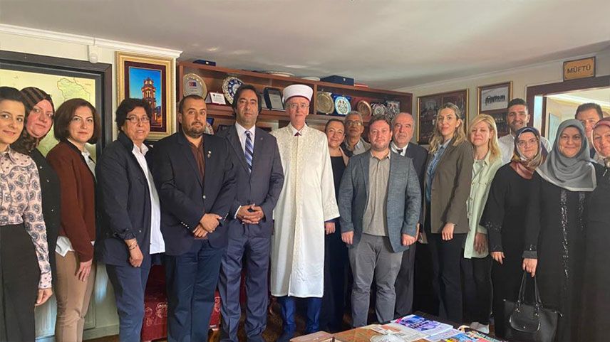 İskeçe Türk Birliği yöneticileri Müftü Trampa’yı ziyaret etti