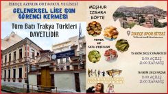 İskeçe Azınlık Lisesi son sınıf öğrencilerinden geleneksel kermes
