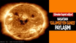 NASA'dan 'gülümseyen' Güneş paylaşımı