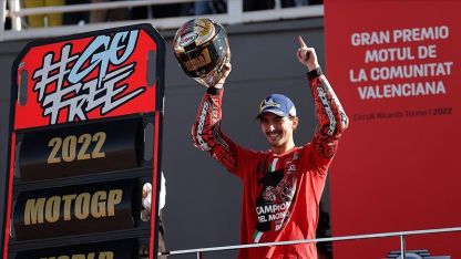 MotoGP'de şampiyon İtalyan pilot Francesco Bagnaia oldu