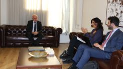 İtalyan Büyükelçi Falcinelli, DMT Eyalet Başkanı Metios'u ziyaret etti