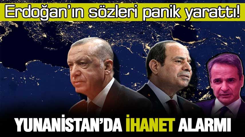 Erdoğan'ın sözleri sonrası Yunanistan alarma geçti!