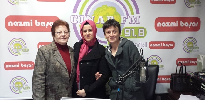Kadın Platformu üyeleri ÇINAR FM’e konuk oldular