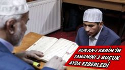 17 yaşındaki genç, 3,5 ayda Kur'an'ı ezberledi