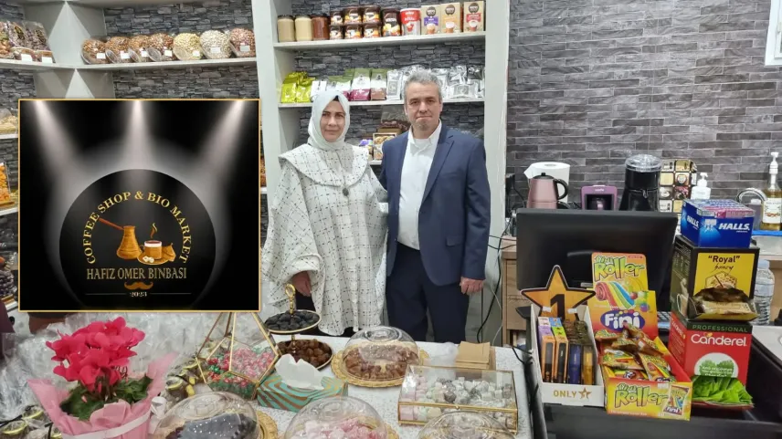 COFFEE SHOP & BIO MARKET HAFIZ ÖMER BİNBAŞI İskeçe'de açıldı 