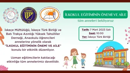 Annelere ilkokul eğitiminin önemi anlatılacak