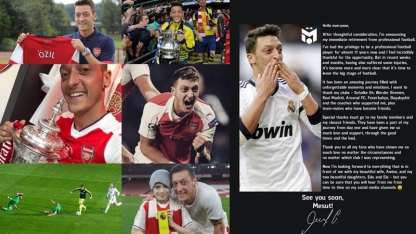 Mesut Özil, futbolu bıraktığını açıkladı