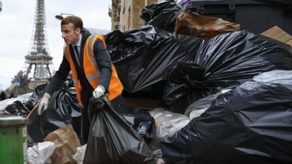 Paris'te çöp krizi büyüyor! Temizlik çalışanlarından süresiz grev