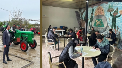 Karacaoğlan köyünde traktör ehliyet sınavı düzenlendi