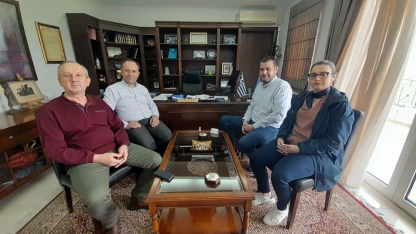 Yassıköy Belediye Başkanı Mümin Mümin'den meslektaşına ziyaret