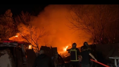Kalkanca'daki yangın mahalle sakinlerini korkuttu