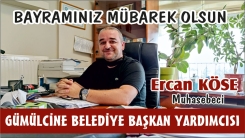 Muhasebeci Ercan Köse'den bayram mesajı