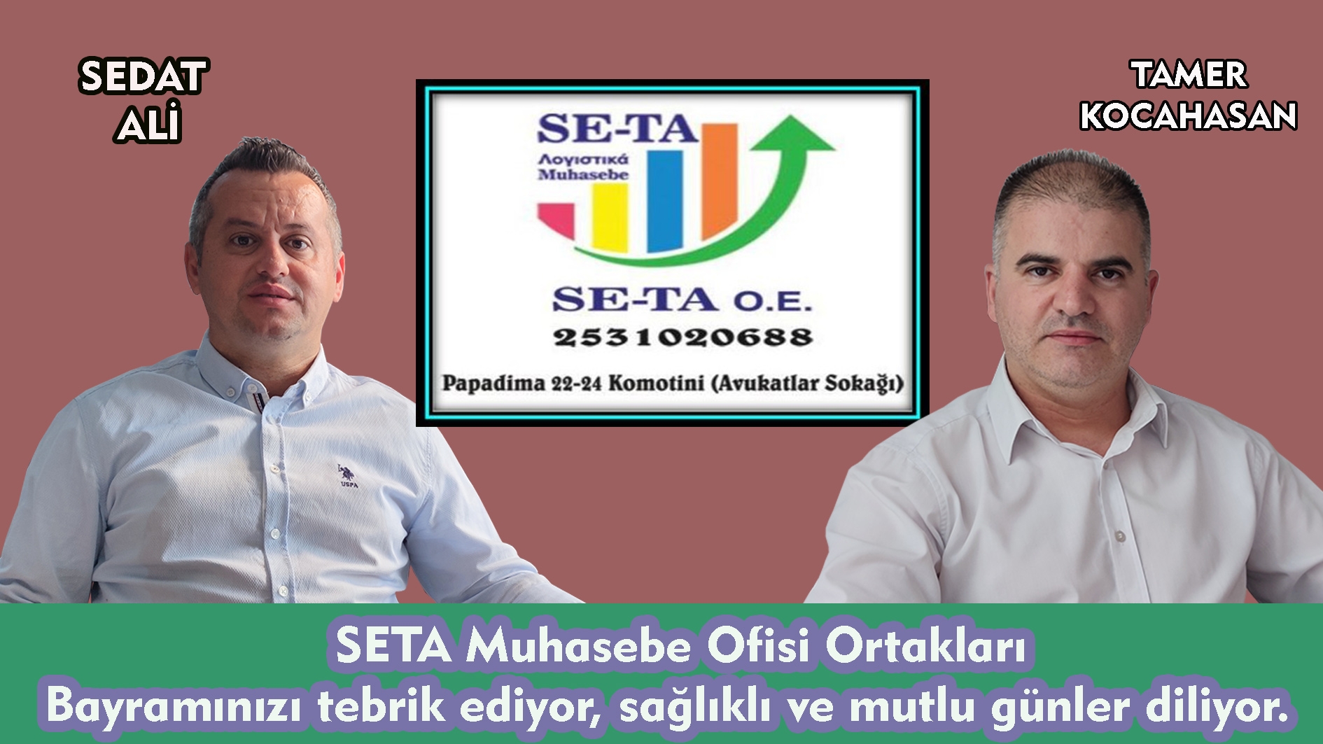 SETA Muhasebe Ofisi ortakları, bayramınızı tebrik eder