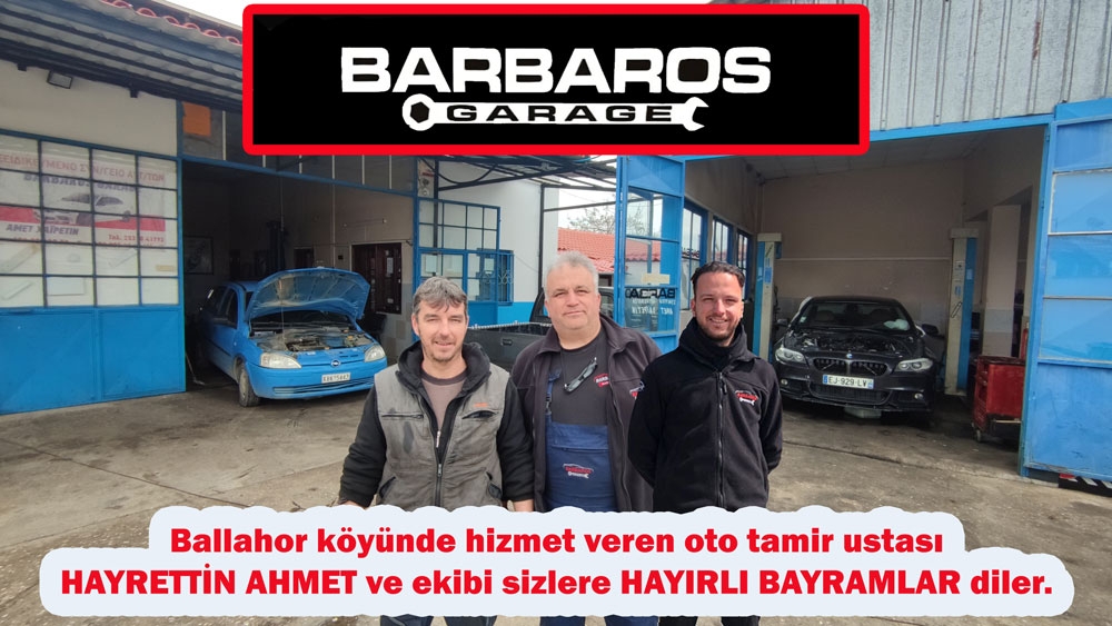 BARBAROS GARAGE ekibi, sizlere hayırlı bayramlar diler