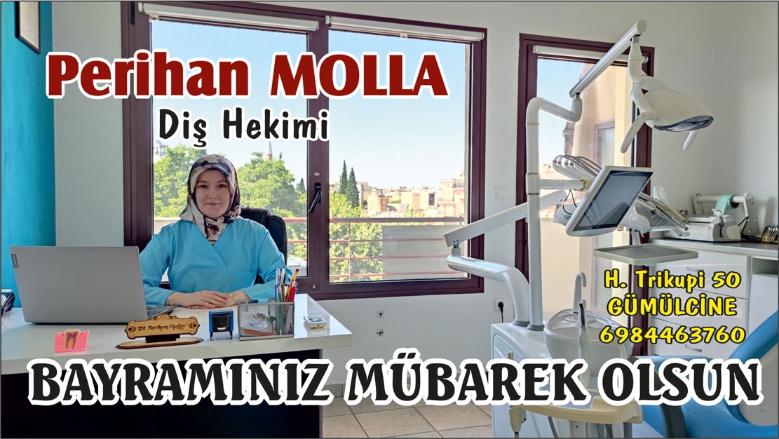 Diş Hekimi Perihan Molla, bayramınızı kutlar