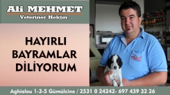Veteriner Hekim Ali Mehmet, hayırlı bayramlar diler