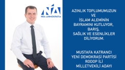 YDP Rodop Milletvekili Adayı Mustafa Katrancı, bayramınızı kutlar