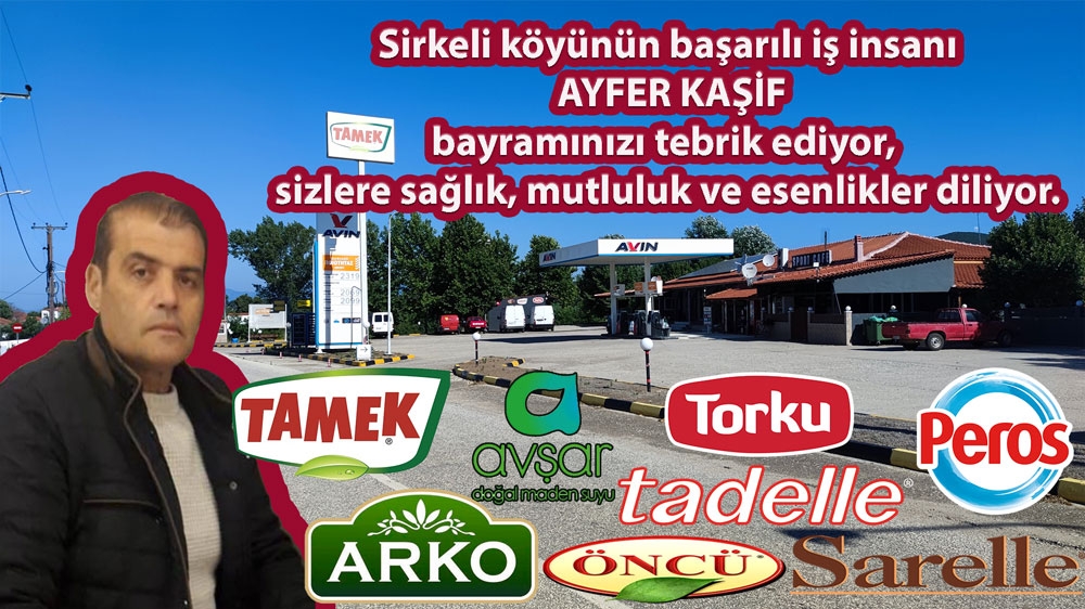 Sirkelinin başarılı iş insanı AYFER KAŞİF'ten bayram tebriği