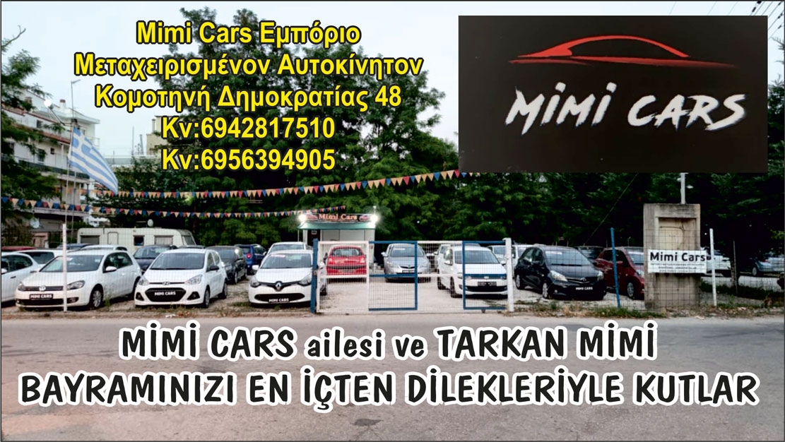 Araç satışı acentesi MİMİ CARS ailesi ve Tarkan'dan bayram tebriği