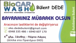 "BioCAR WASH" sahibi Bülent Dede Ramazan Bayramınızı kutlar