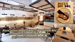 "PIZZA DEL SOL" ortakları Ahmet AHMETÇİK ve Özdal BOZ Ramazan bayramınızı kutlar