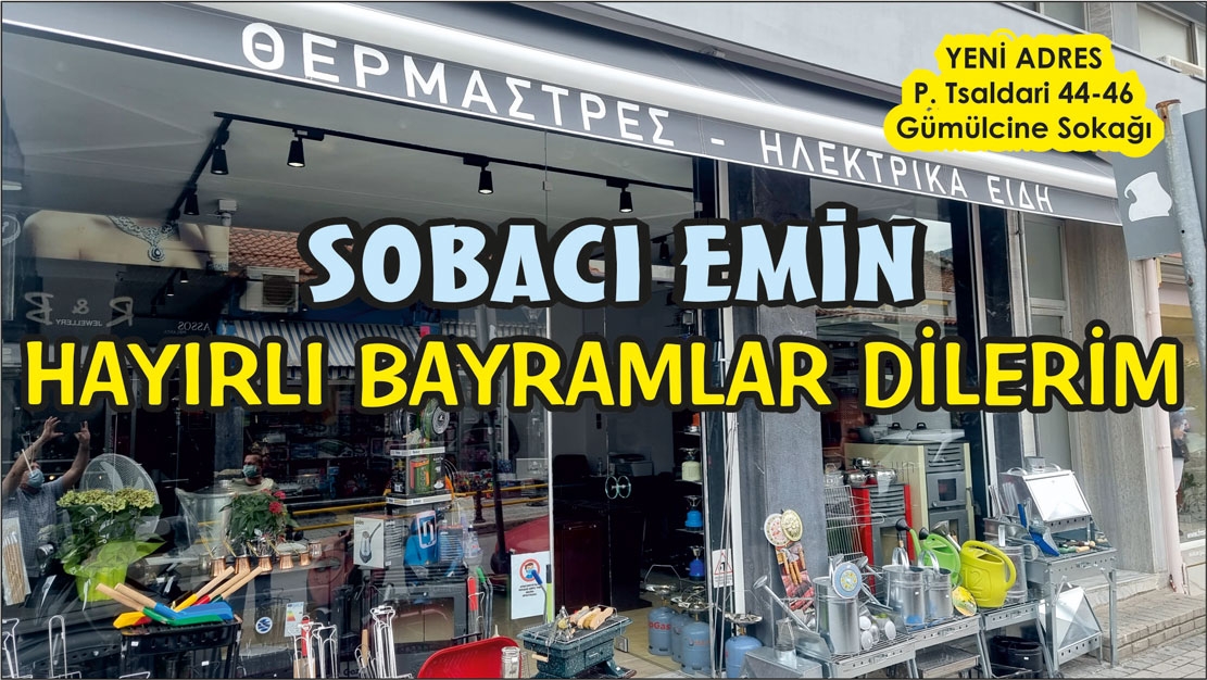 Sobacı EMİN hayırlı bayramlar diler