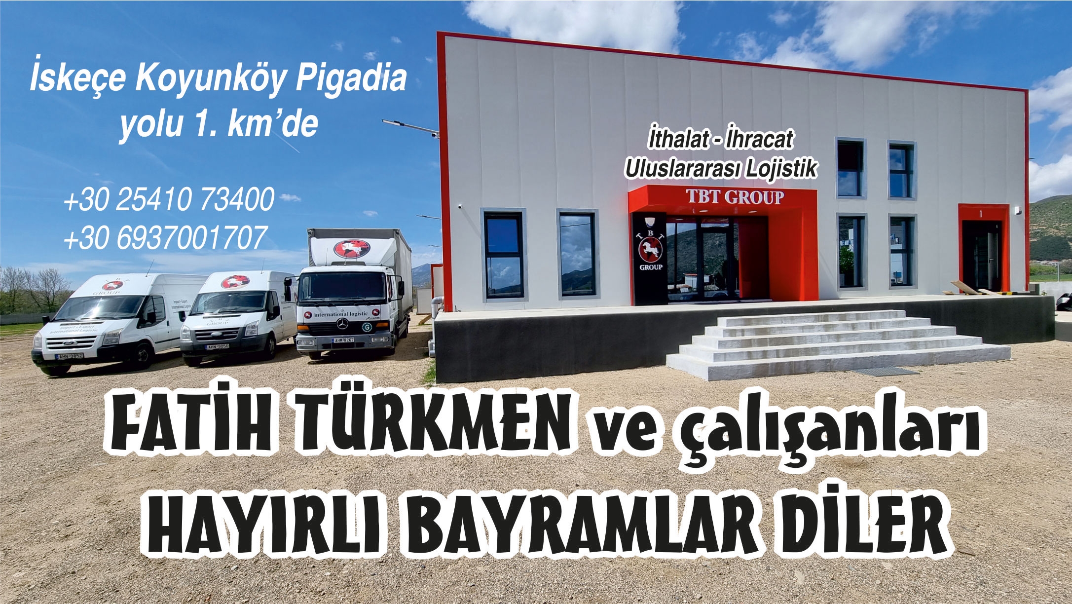 TBT GROUP sahibi Fatih Türkmen ve çalışanları Ramazan bayramınızı kutlar