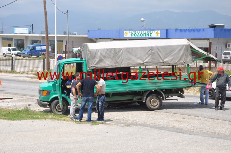 Gümücine’deki trafik kazası korkuttu