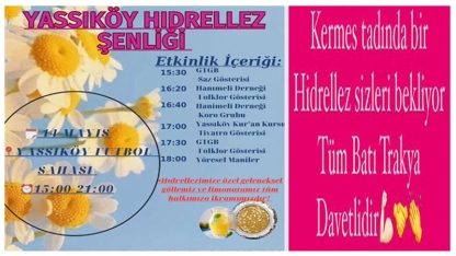 Yassıköy, baharın gelişini muhteşem bir etkinlikle kutlayacak
