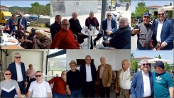 Milletvekili adayı Hüseyin Zeybek soydaşlarla kucaklaşmaya devam ediyor