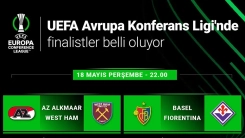 UEFA Avrupa Konferans Ligi'nde finalistler belli oluyor