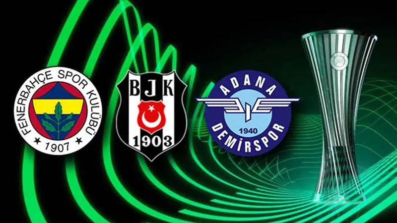 Fenerbahçe, Beşiktaş ve Adana Demirspor'un rakipleri belli oldu