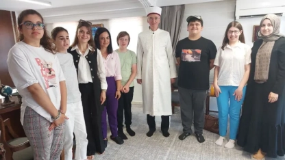 Özel çocuklarımızdan Müftü Trampa'ya ziyaret