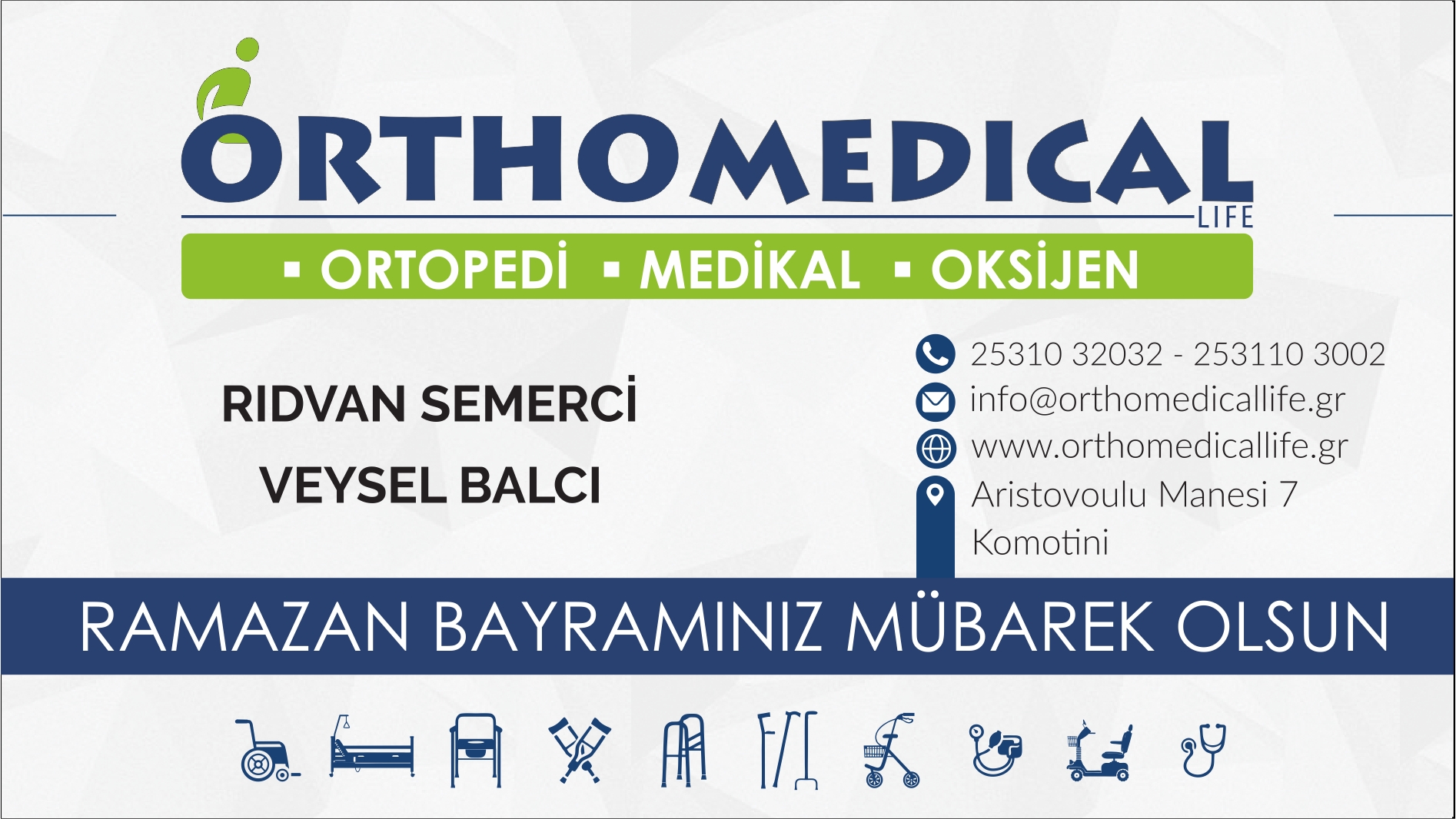 ORTHOMEDiCAL sizlere hayırlı bayramlar diler