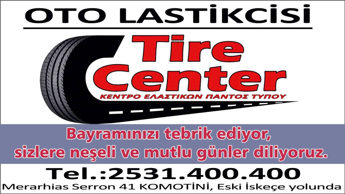 Oto lastik tamirhanesi TİRE CENTER'dan bayram kutlaması