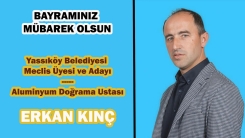 Erkan Kınç, size ve sevdiklerinize hayırlı bayramlar diler