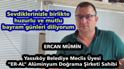 Ercan Mümin'den bayram tebriği