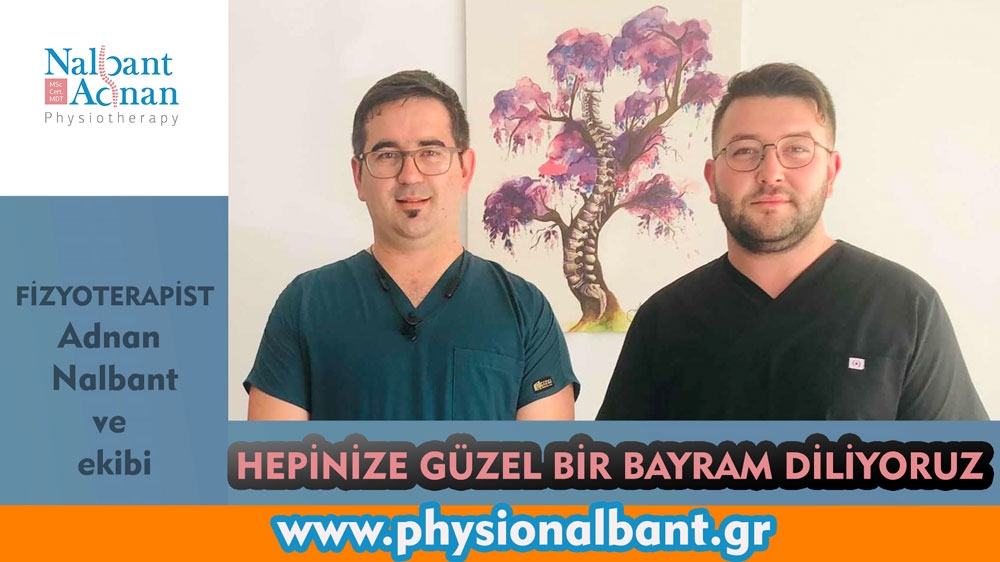 Fizyoterapist Adnan Nalbant ve ekibi bayramınızı kutlar