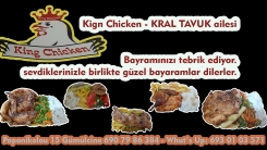 King Chicken -KRAL TAVUK dükkanı sahiplerinden bayram tebriği