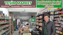 YEŞİL MARKET sahibi Hasan ve ailesi bayramınızı tebrik ederler