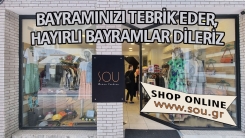 "SOU" giyim mağazası sahibi ve çalışanları bayramınızı tebrik eder