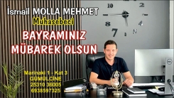 Muhasebeci İsmail Molla Mehmet'ten Kurban bayramınızı kutlar